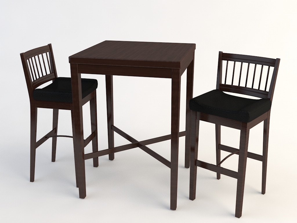 Modern simple dining table and chair combination_0177