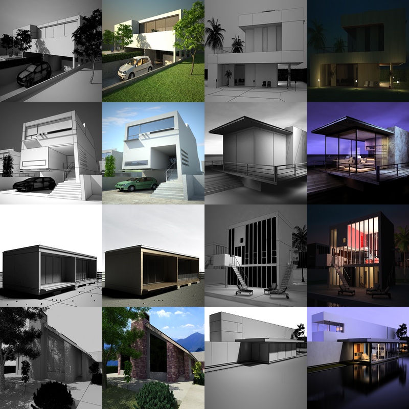 Modern building 3D model display_0384