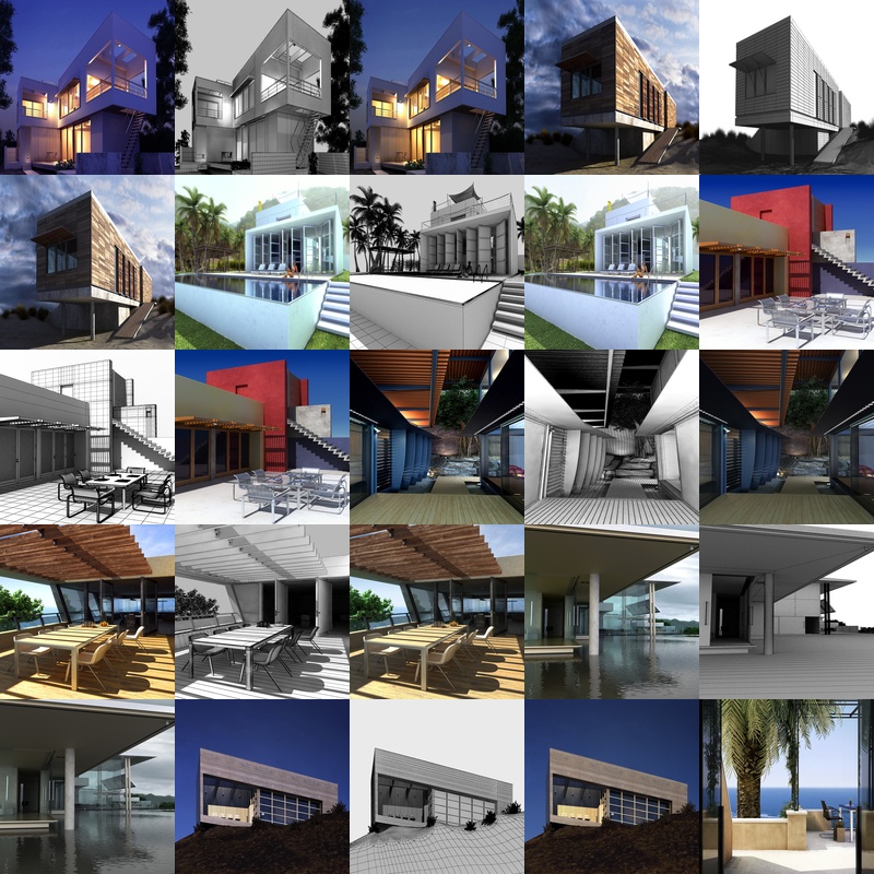 Modern building 3D model display_0385